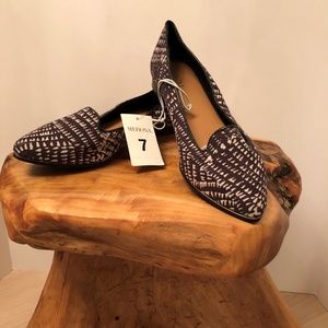 NWT Merona Ellie Flats Black & White Size 7